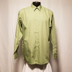 Calvin Klein long sleeve mens dress shirt green